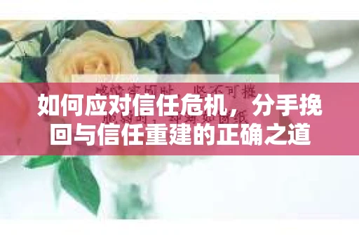 如何应对信任危机，分手挽回与信任重建的正确之道