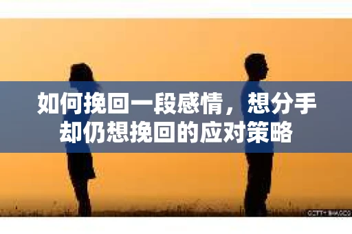 如何挽回一段感情，想分手却仍想挽回的应对策略