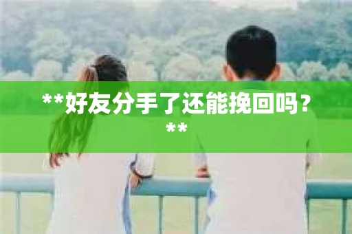 **好友分手了还能挽回吗?** **好友分手了还能挽回吗?**