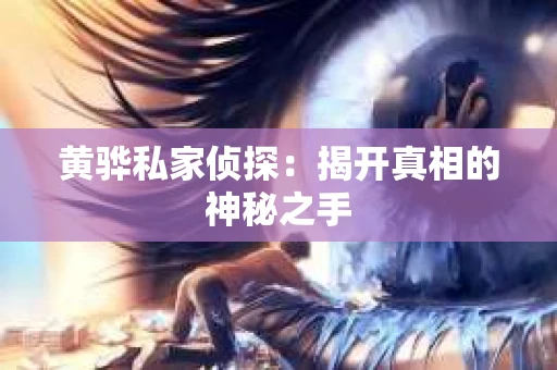 黄骅私家侦探:揭开真相的神秘之手 黄骅私家侦探:揭开真相的神秘之手