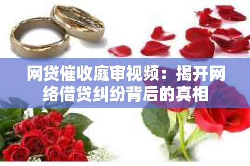 网贷催收庭审视频：揭开网络借贷纠纷背后的真相
