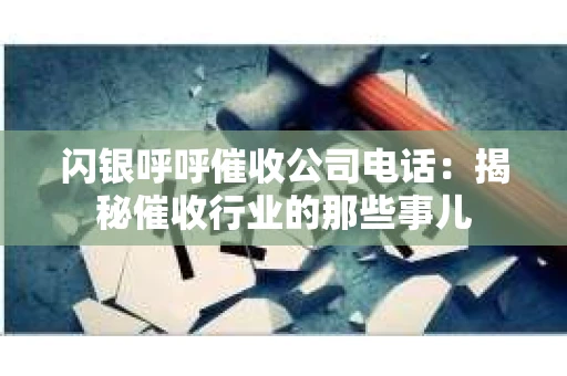 闪银呼呼催收公司电话：揭秘催收行业的那些事儿