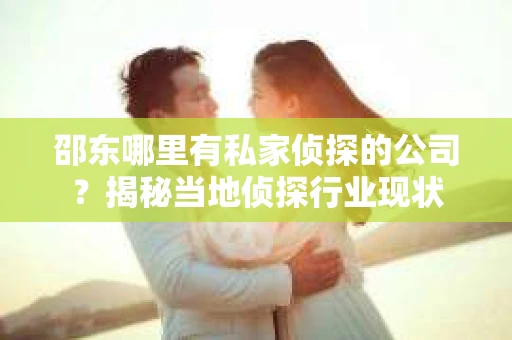 邵东哪里有私家侦探的公司？揭秘当地侦探行业现状