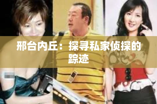 邢台内丘：探寻私家侦探的踪迹