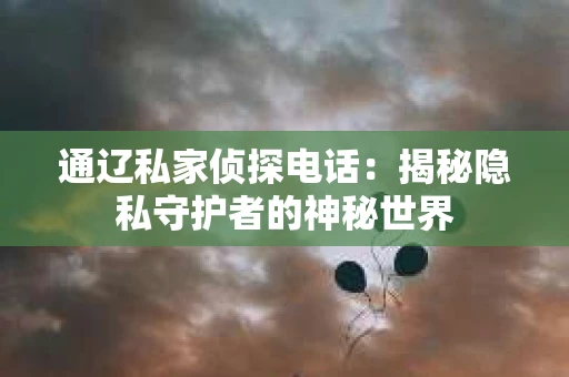 通辽私家侦探电话：揭秘隐私守护者的神秘世界