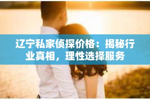 辽宁私家侦探价格：揭秘行业真相，理性选择服务