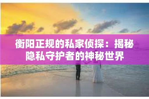 衡阳正规的私家侦探：揭秘隐私守护者的神秘世界