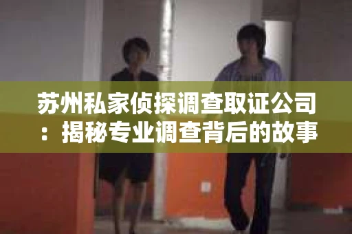 苏州私家侦探调查取证公司：揭秘专业调查背后的故事
