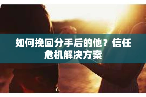 如何挽回分手后的他?信任危机解决方案 如何挽回分手后的他?信任危机解决方案