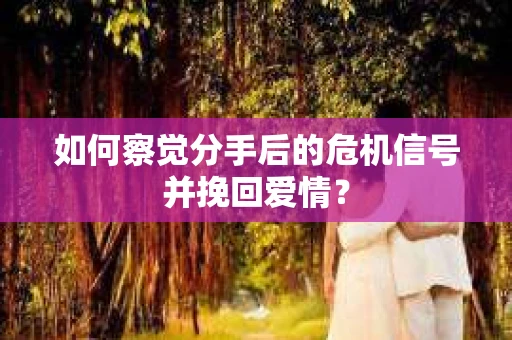 如何察觉分手后的危机信号并挽回爱情? 如何察觉分手后的危机信号并挽回爱情?