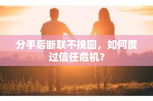 分手后断联不挽回，如何度过信任危机？