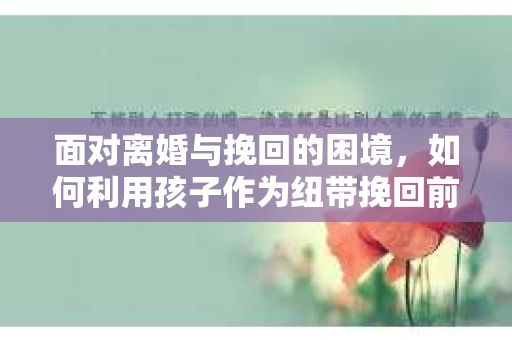 面对离婚与挽回的困境，如何利用孩子作为纽带挽回前夫的技巧？