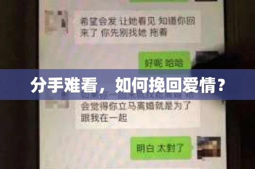 分手难看，如何挽回爱情？