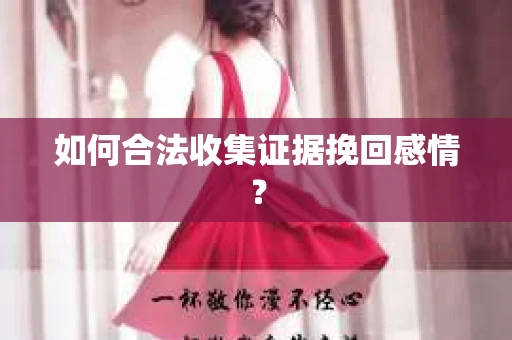 如何合法收集证据挽回感情? 如何合法收集证据挽回感情?